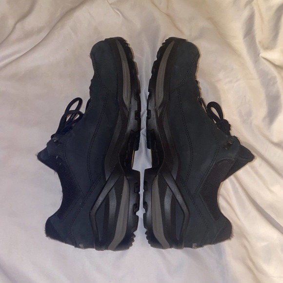 LOWA Lowa RENEGADE‎ GTX LO Black Leather Hiking Shoes Mens Size US 11 Gore-Tex - Picture 3 of 12